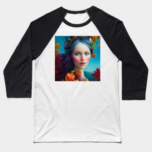 Autumn Goddess #4 Baseball T-Shirt